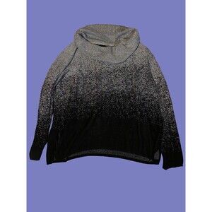 New Directions Black And Gray Sparkly Sweater Size XL